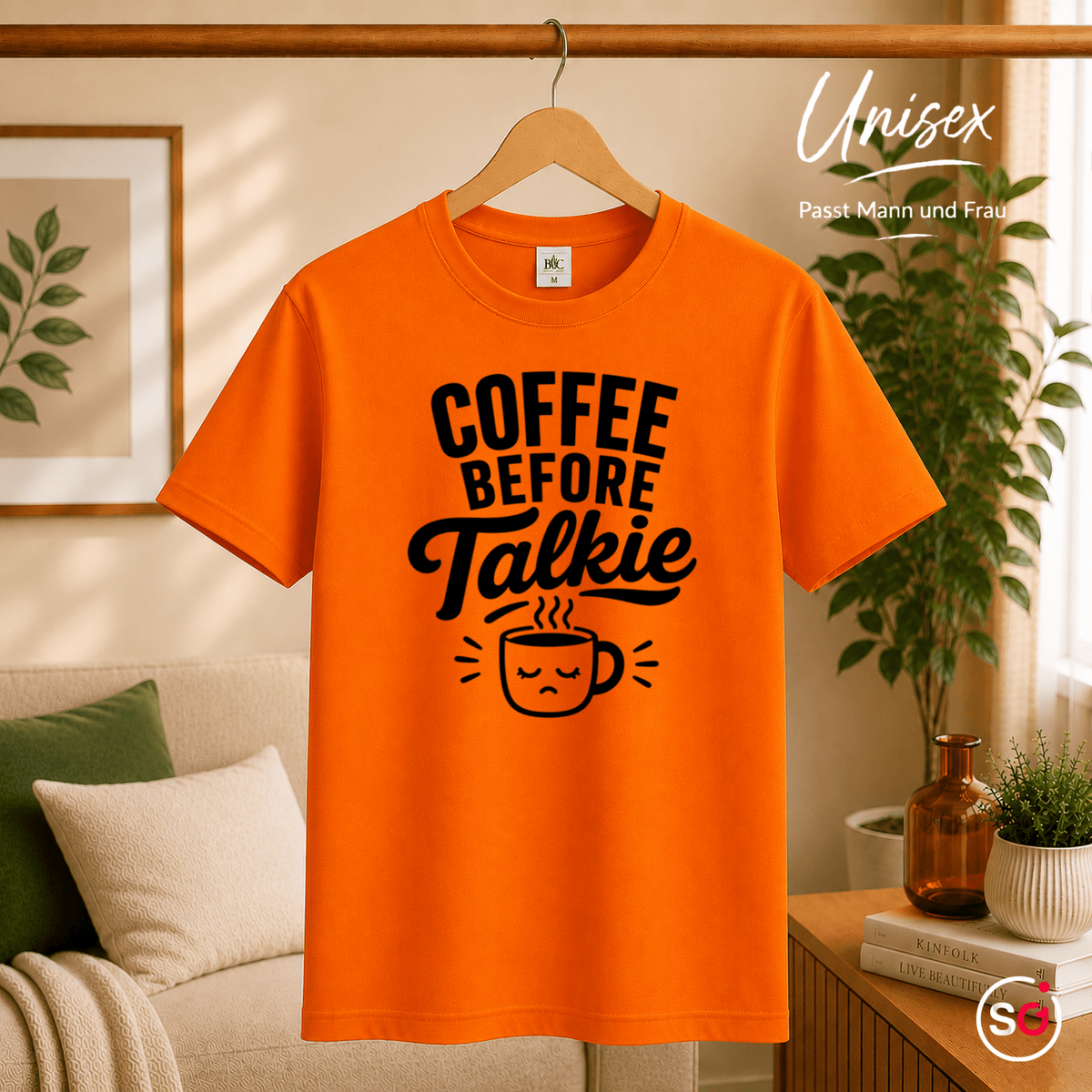 Coffee Before Talkie: Witziges T-Shirt Design für Morgenmuffel - StyleOne