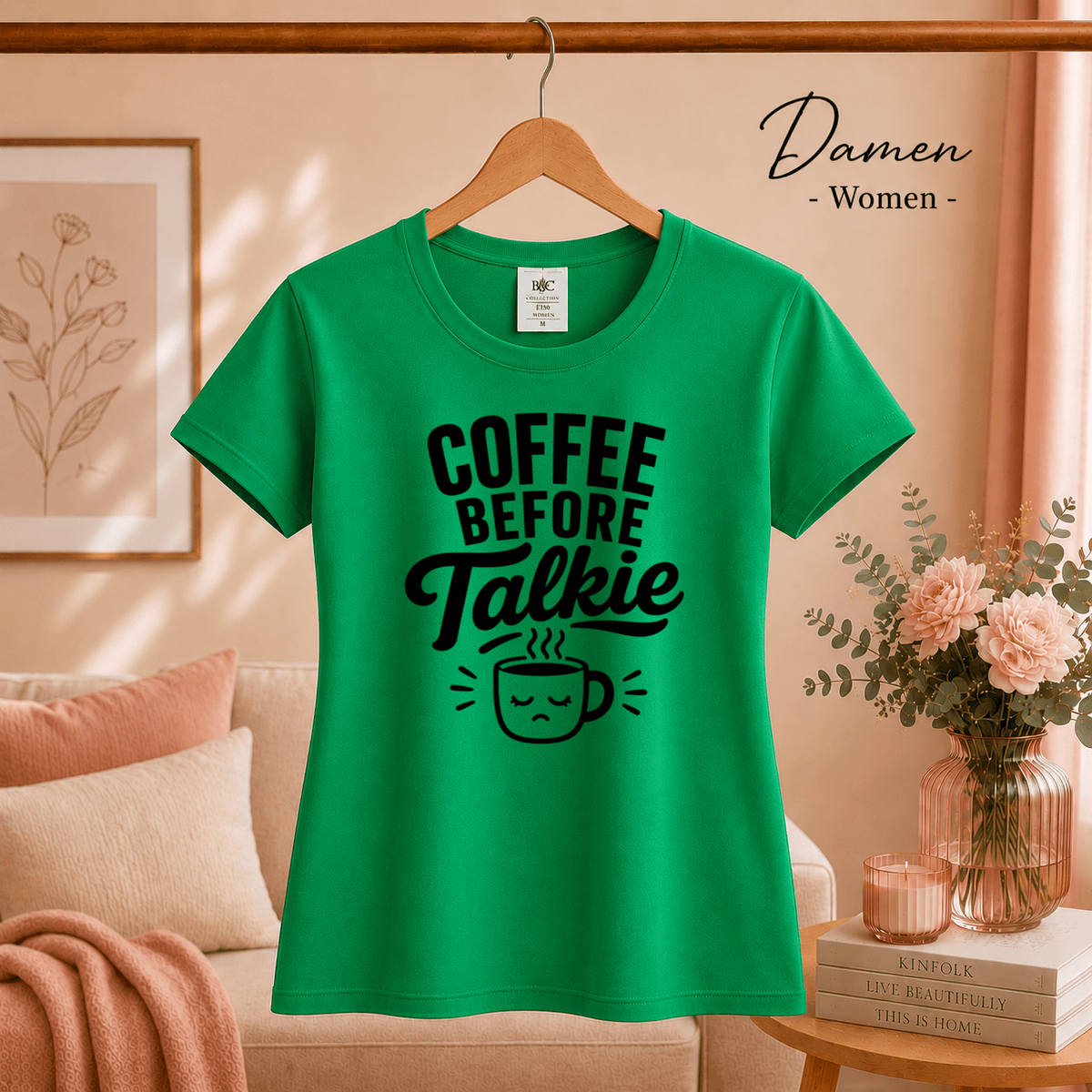 Coffee Before Talkie: Witziges T-Shirt Design für Morgenmuffel - StyleOne