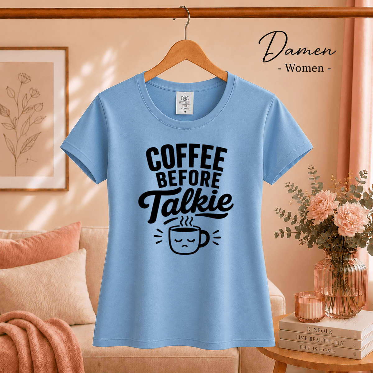 Coffee Before Talkie: Witziges T-Shirt Design für Morgenmuffel - StyleOne