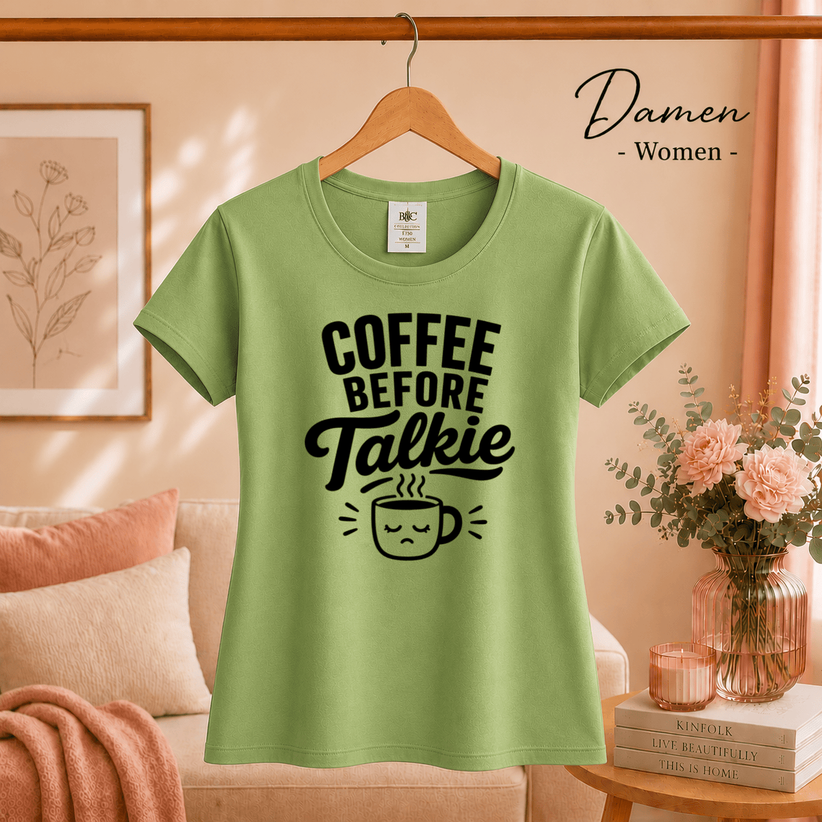 Coffee Before Talkie: Witziges T-Shirt Design für Morgenmuffel - StyleOne
