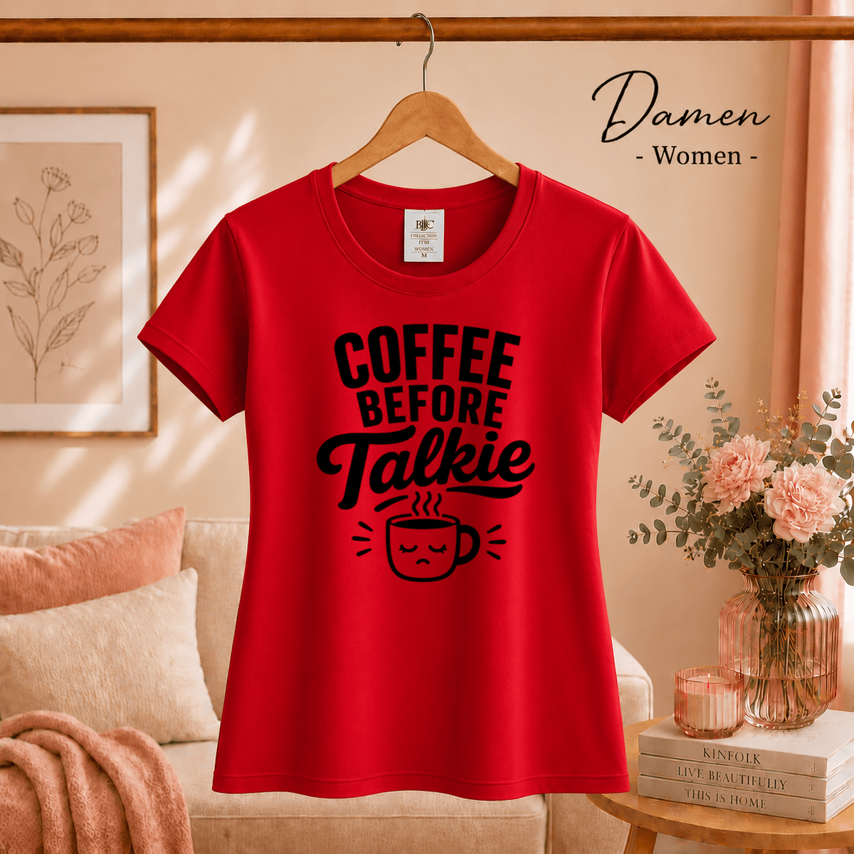 Coffee Before Talkie: Witziges T-Shirt Design für Morgenmuffel - StyleOne