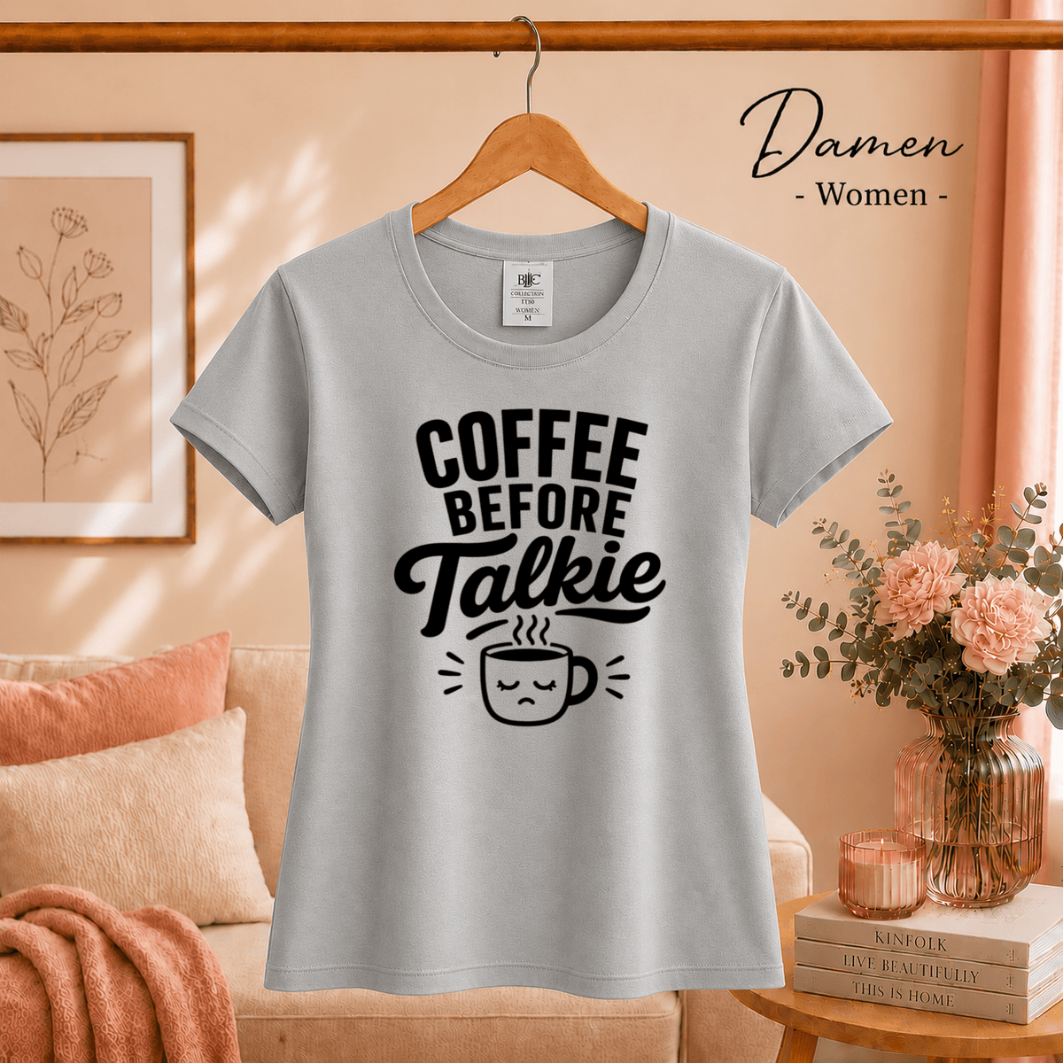Coffee Before Talkie: Witziges T-Shirt Design für Morgenmuffel - StyleOne