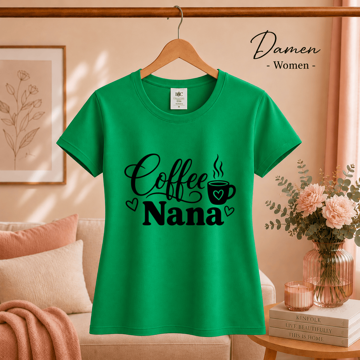 Coffee Nana Design mit Kaffeetasse & Herzen – Liebevoller Spruch für die beste Großmutter - StyleOne