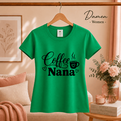 Coffee Nana Design mit Kaffeetasse & Herzen – Liebevoller Spruch für die beste Großmutter - StyleOne