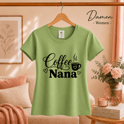 Coffee Nana Design mit Kaffeetasse & Herzen – Liebevoller Spruch für die beste Großmutter - StyleOne