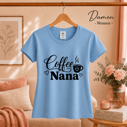 Coffee Nana Design mit Kaffeetasse & Herzen – Liebevoller Spruch für die beste Großmutter - StyleOne