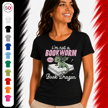 Vorschau – Ich bin kein Bücherwurm, ich bin ein Buchdrache: Charmantes Drachenmotiv für Lesefans
