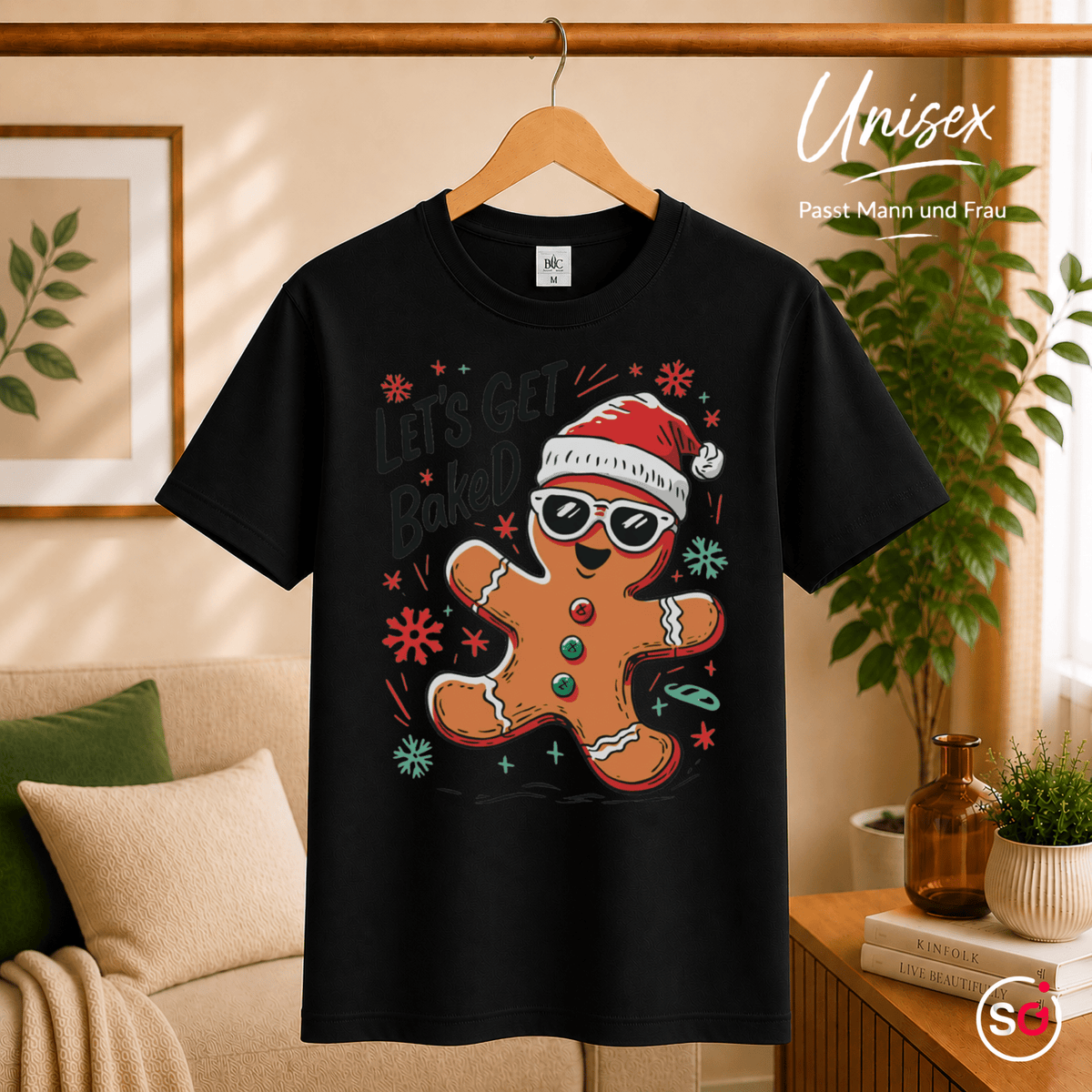 Frecher Lebkuchenmann Let's Get BakeD – Lustiges Weihnachtsdesign - StyleOne