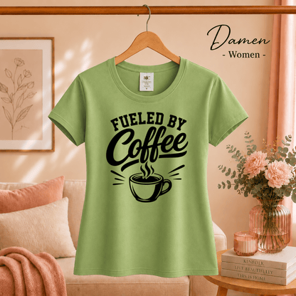 Fueled by Coffee T-Shirt | Design für Kaffeeliebhaber mit dampfender Tasse - StyleOne