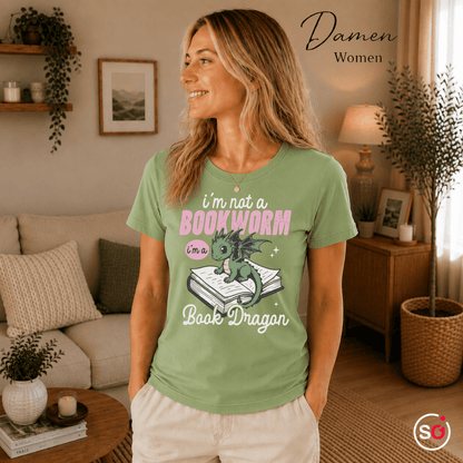 Ich bin kein Bücherwurm, ich bin ein Buchdrache: Charmantes Drachenmotiv für Lesefans - StyleOne