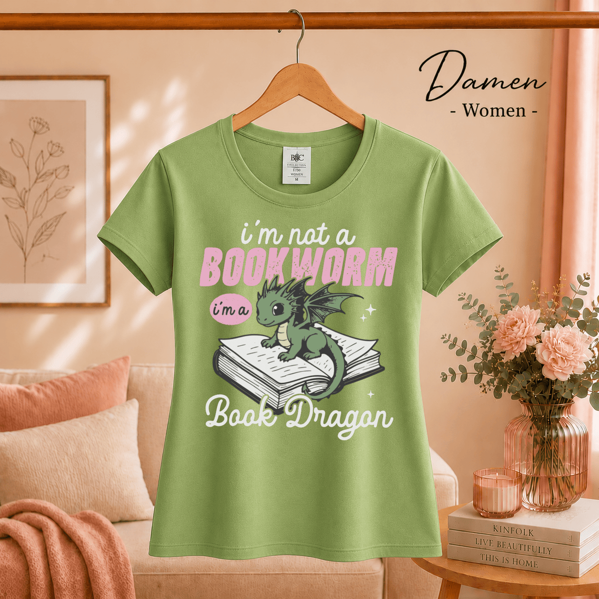Ich bin kein Bücherwurm, ich bin ein Buchdrache: Charmantes Drachenmotiv für Lesefans - StyleOne