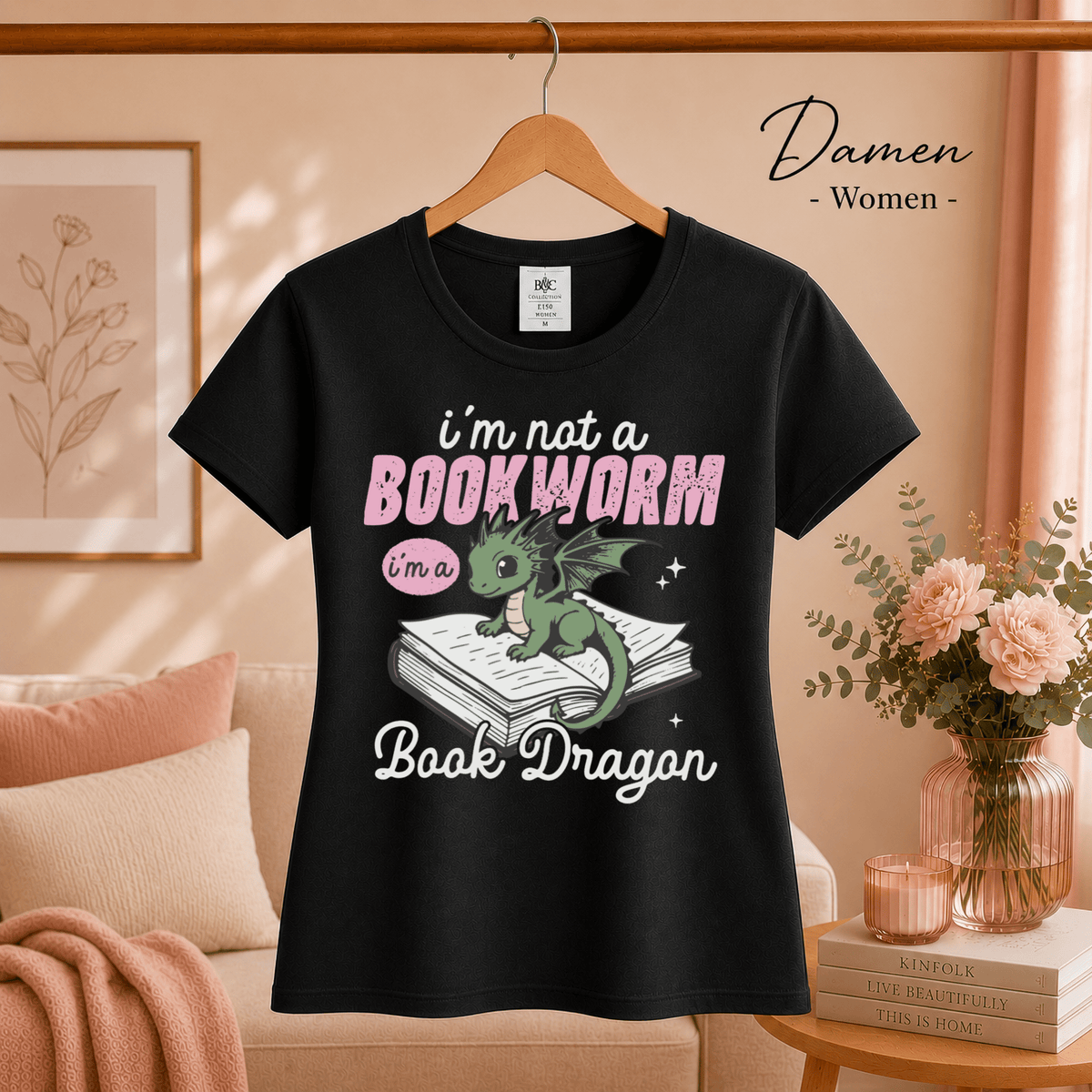 Ich bin kein Bücherwurm, ich bin ein Buchdrache: Charmantes Drachenmotiv für Lesefans - StyleOne