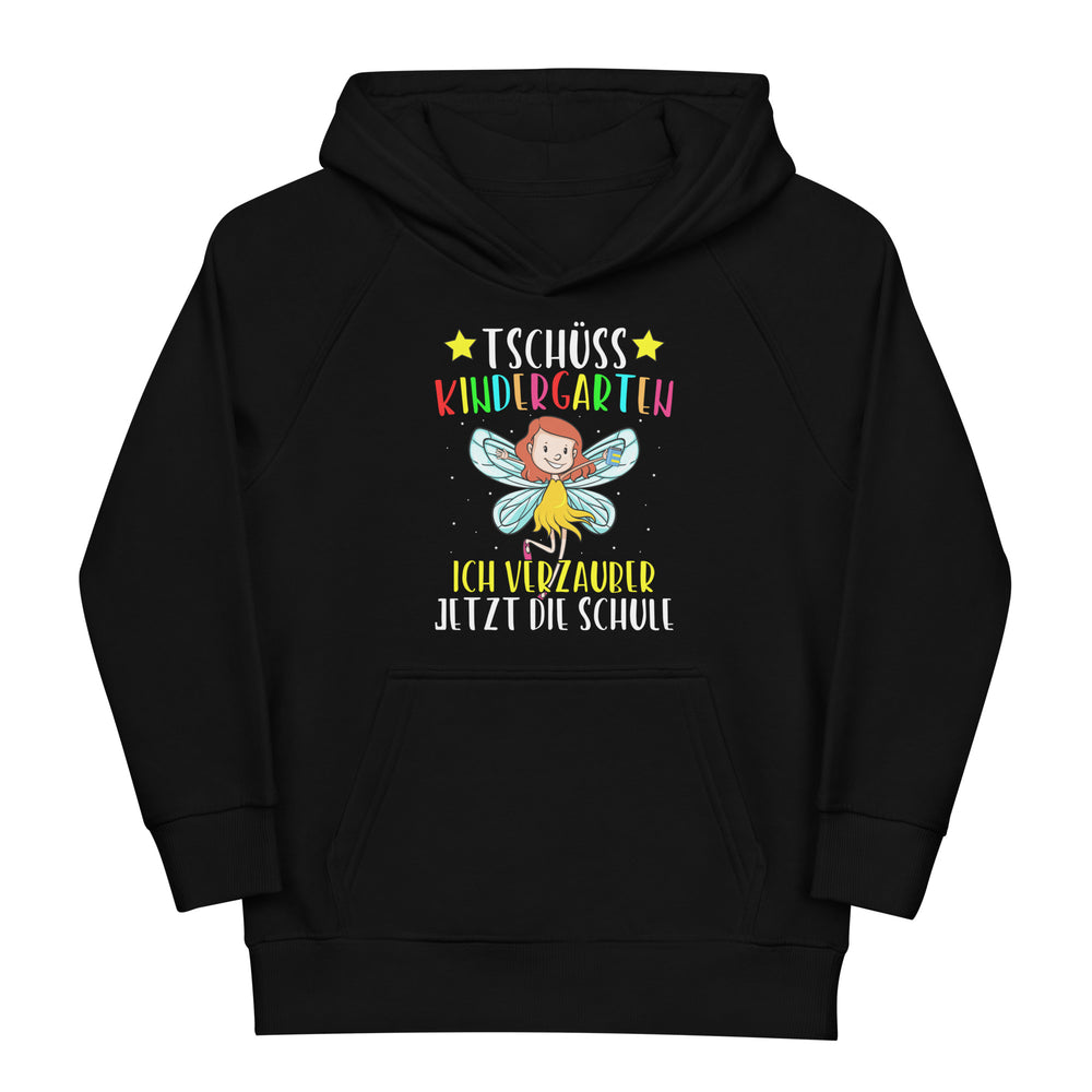 schüss Kindergarten. Ich verzauber jetzt die Schule! Einschulung Hoodie | Coole Kaputzenpullover