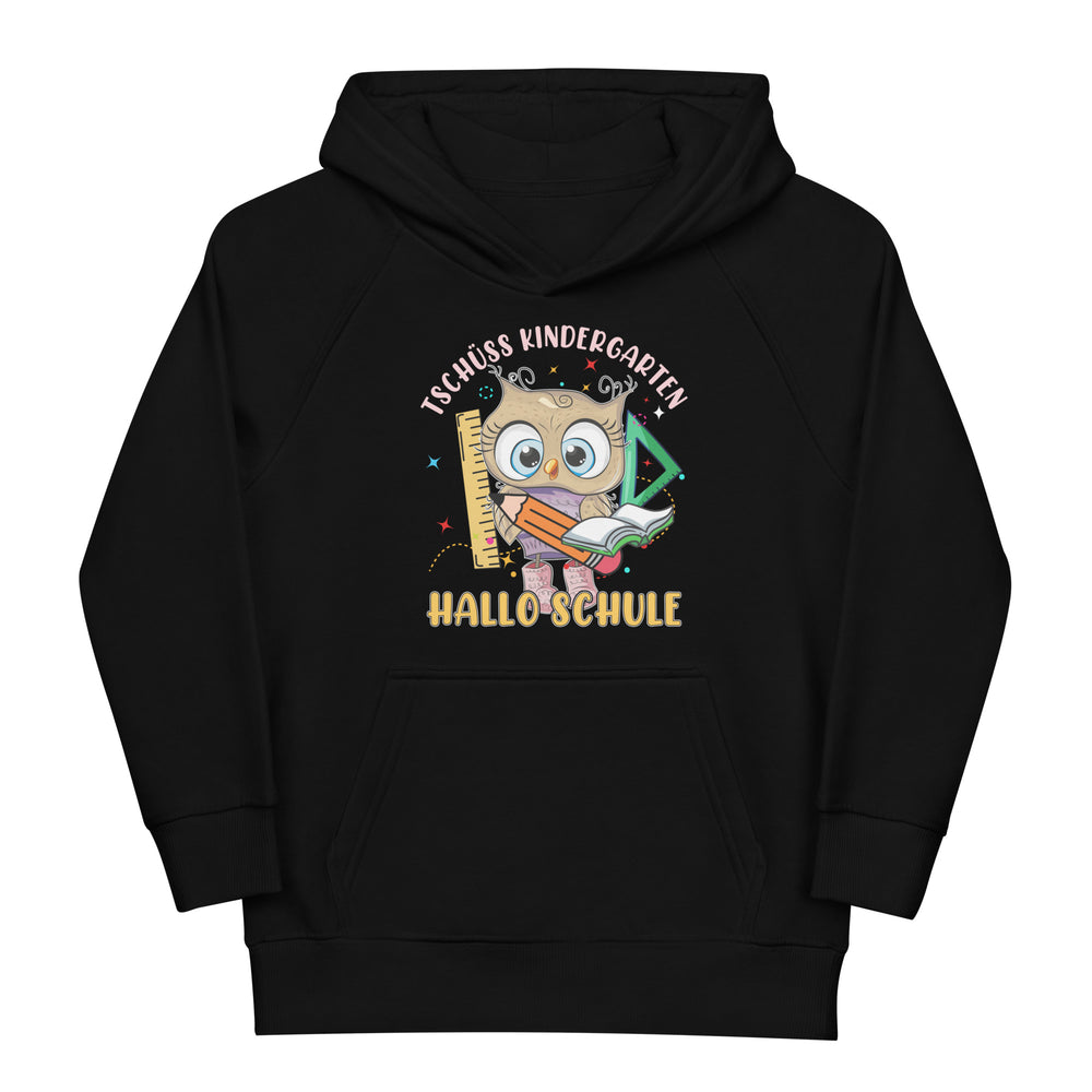 Lustiger Schulstart Hoodie - Tschüss Kindergarten, hallo Schule!