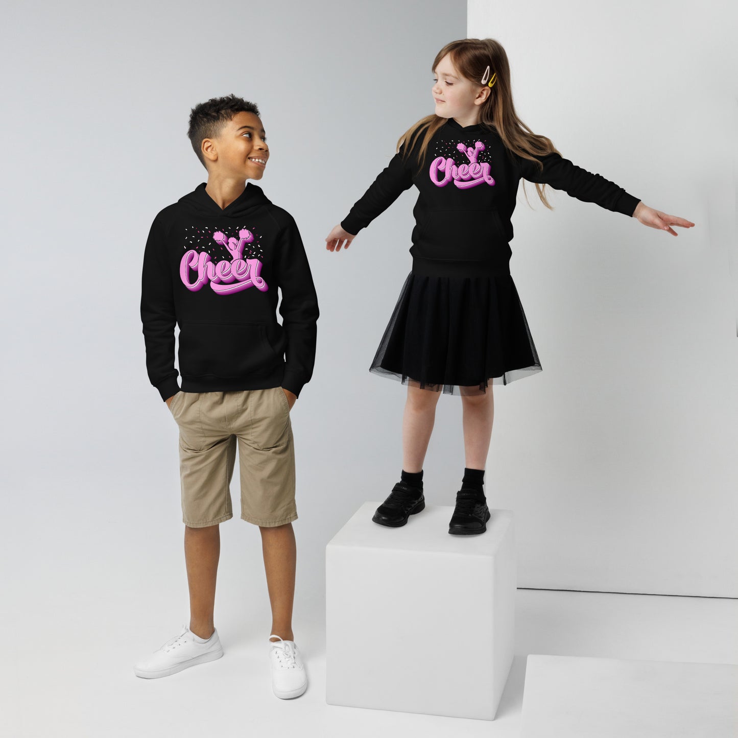 Cheer Pink Style Hoodie - Einzigartiger Cheerleading-Look in Pink