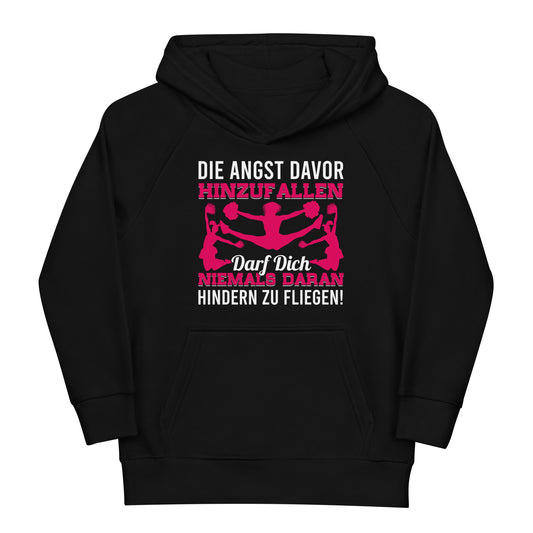 Fliegen trotz Angst Hoodie - Motivation im Cheerleading-Stil