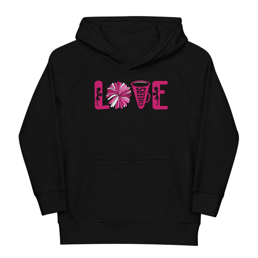 Stylischer Kinder Hoodie: 'Love Cheerleading! - Cheerleading!