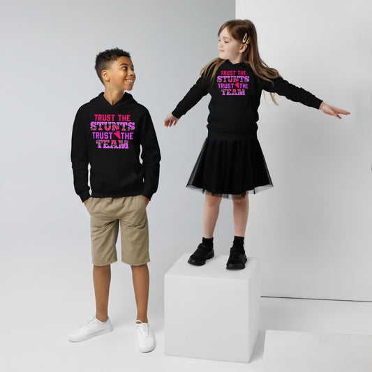 Trust the STUNTS, Trust the TEAM! Hoodie – Vertraue dem Cheerleading-Team