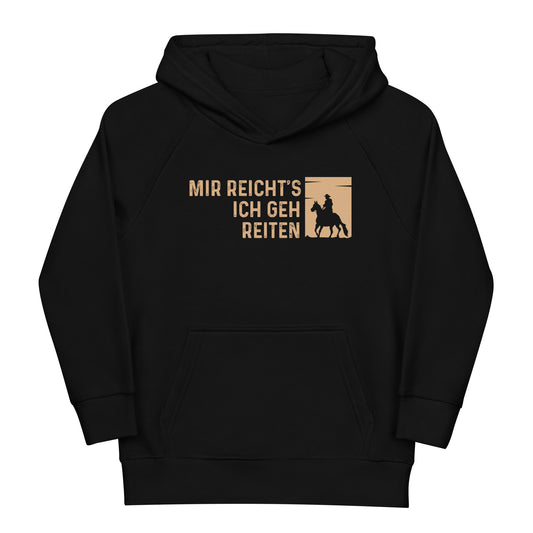 Coole Kinder-Hoodies: 'Mir reicht's! Ich geh jetzt reiten!' – Statement-Style für kleine Abenteurer