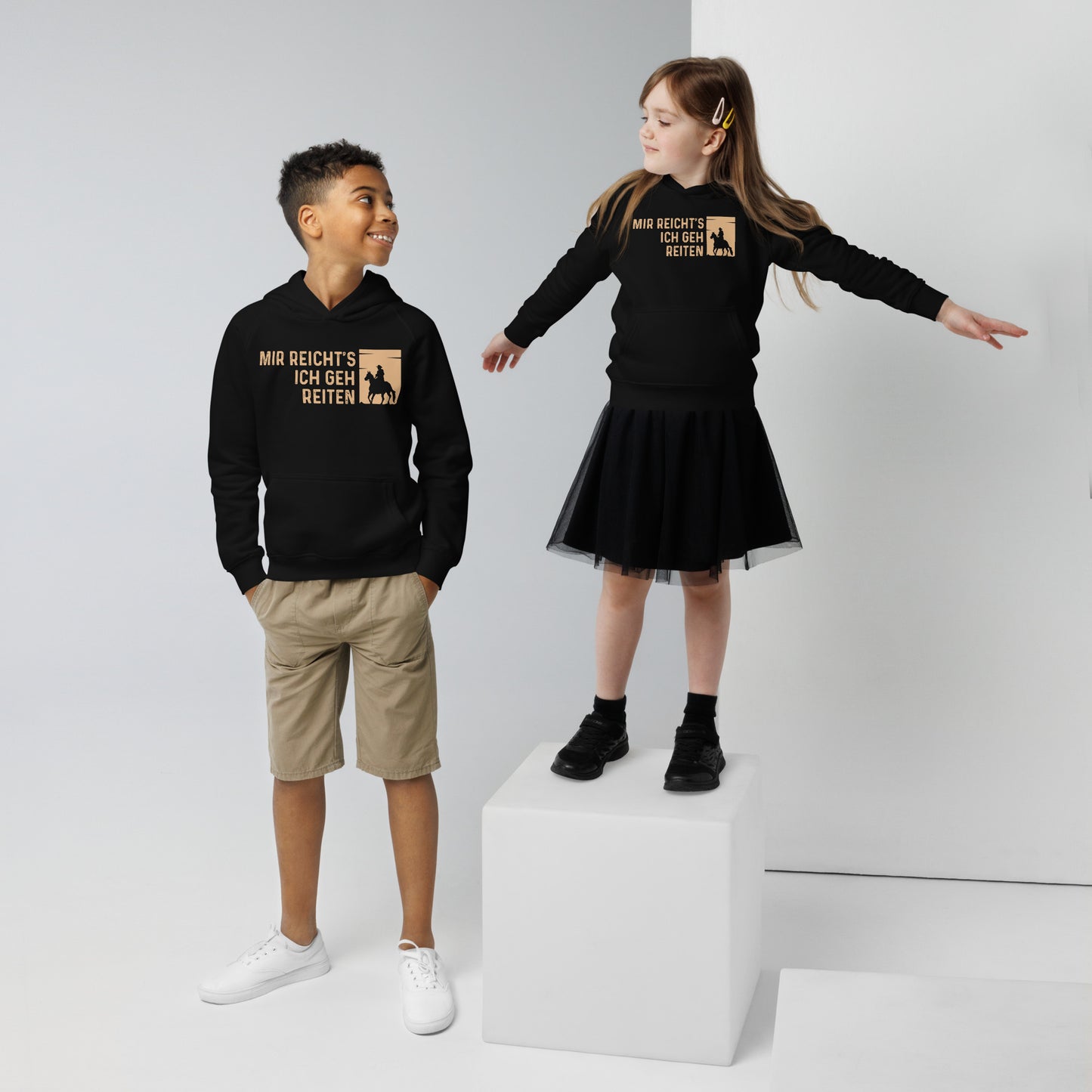 Coole Kinder-Hoodies: 'Mir reicht's! Ich geh jetzt reiten!' – Statement-Style für kleine Abenteurer