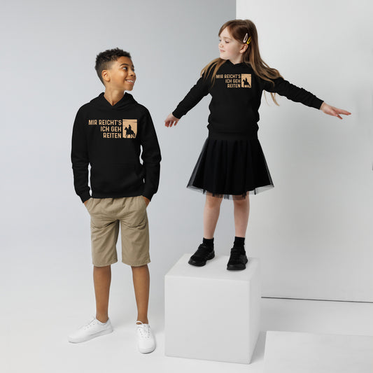 Coole Kinder-Hoodies: 'Mir reicht's! Ich geh jetzt reiten!' – Statement-Style für kleine Abenteurer