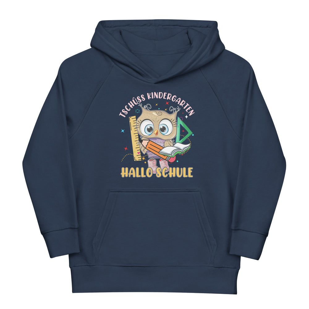 Lustiger Schulstart Hoodie - Tschüss Kindergarten, hallo Schule!