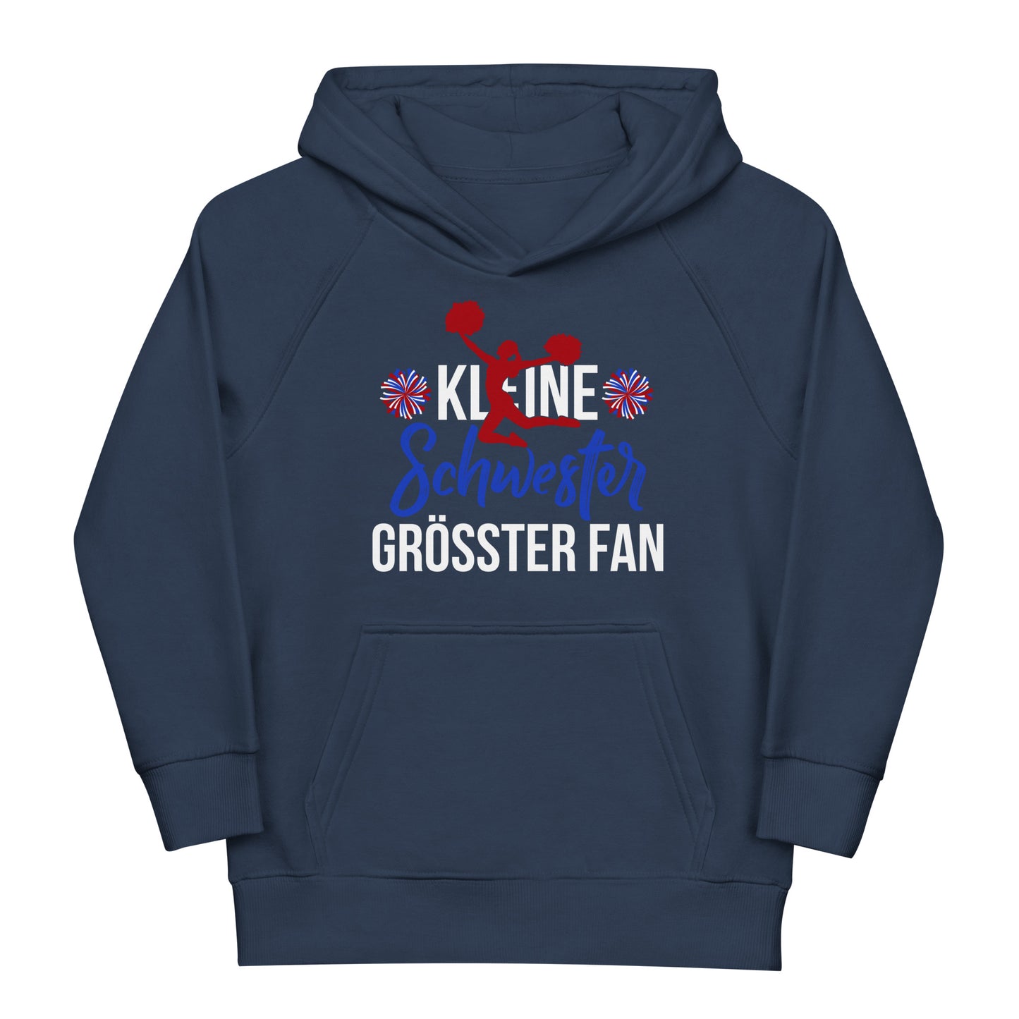 Kleine Schwester, größter Fan Hoodie – Cheerleading Stil für Kids