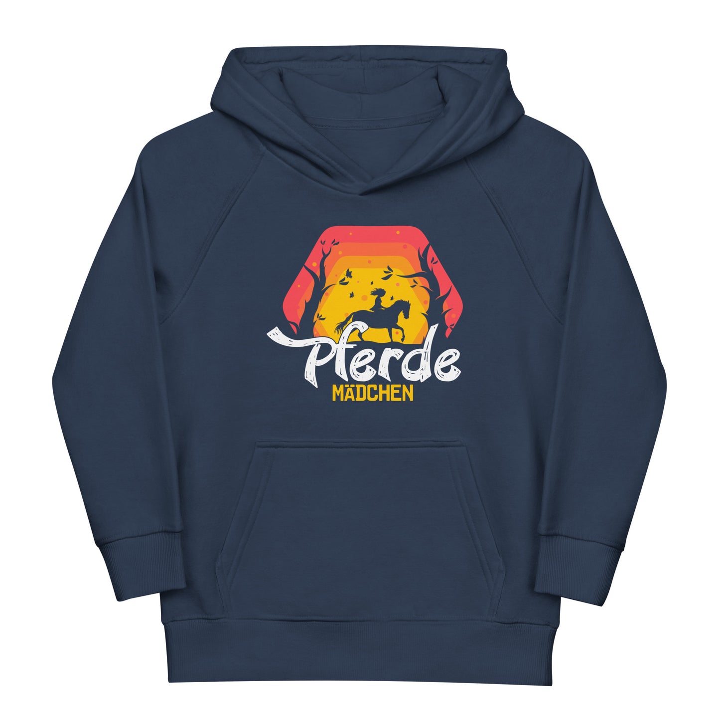 Stylischer Kinder Hoodie: Pferde Mädchen - Sommer Liebe für die Kleinen