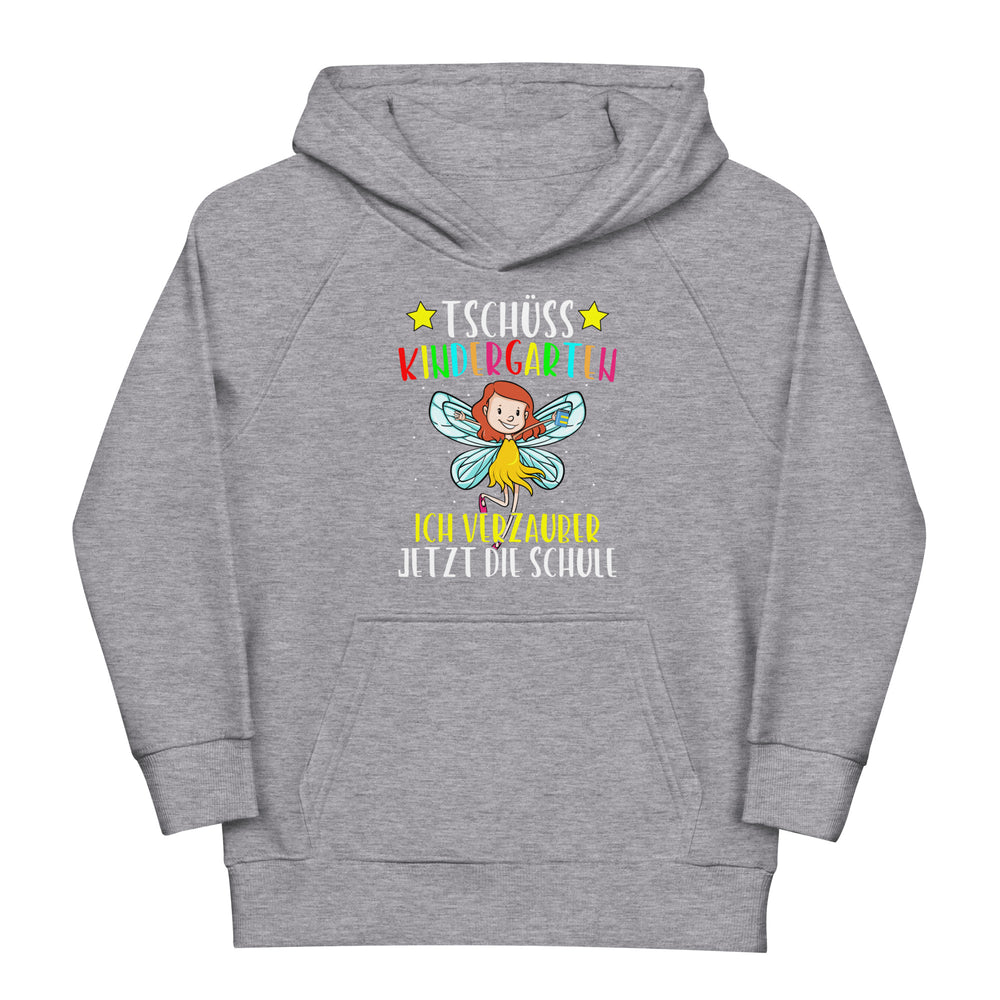 schüss Kindergarten. Ich verzauber jetzt die Schule! Einschulung Hoodie | Coole Kaputzenpullover