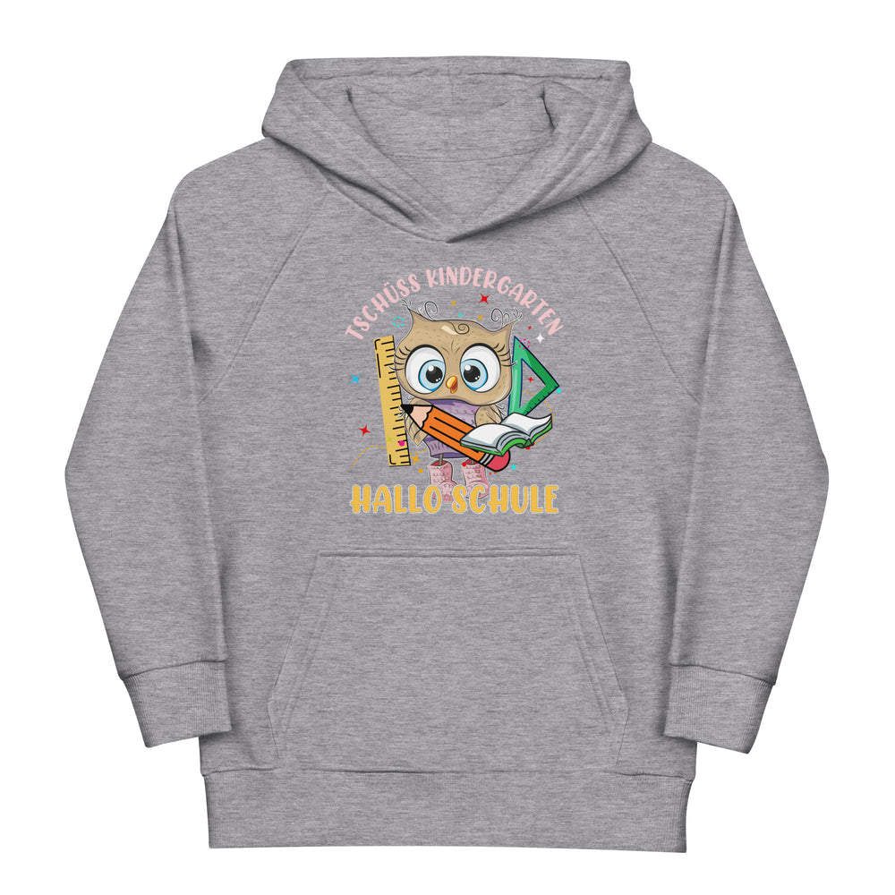 Lustiger Schulstart Hoodie - Tschüss Kindergarten, hallo Schule!