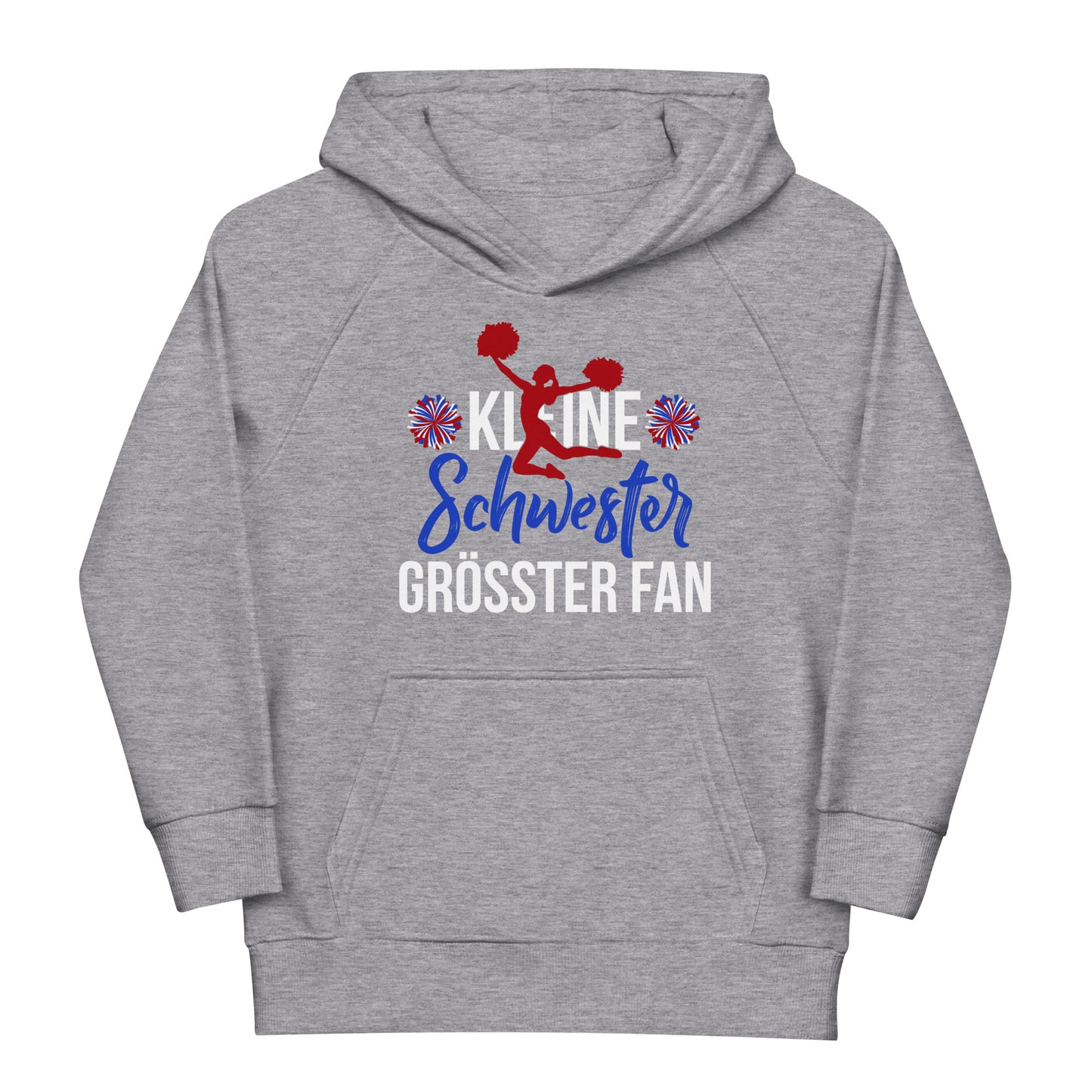 Kleine Schwester, größter Fan Hoodie – Cheerleading Stil für Kids