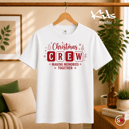 Kinder T-Shirt "Christmas Crew" – Festliches Design für gemeinsame Weihnachtserinnerungen - StyleOne