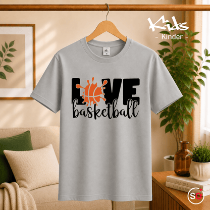 Kinder T-Shirt 'Live Basketball' | Sportliches Design mit coolem Basketball-Splash-Motiv - StyleOne
