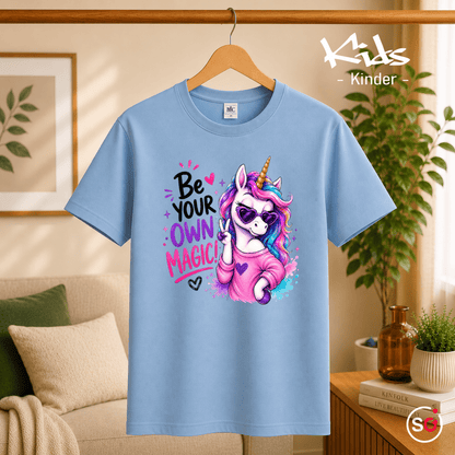 Kinder T-Shirt mit coolem Einhorn | Be Your Own Magic! - StyleOne