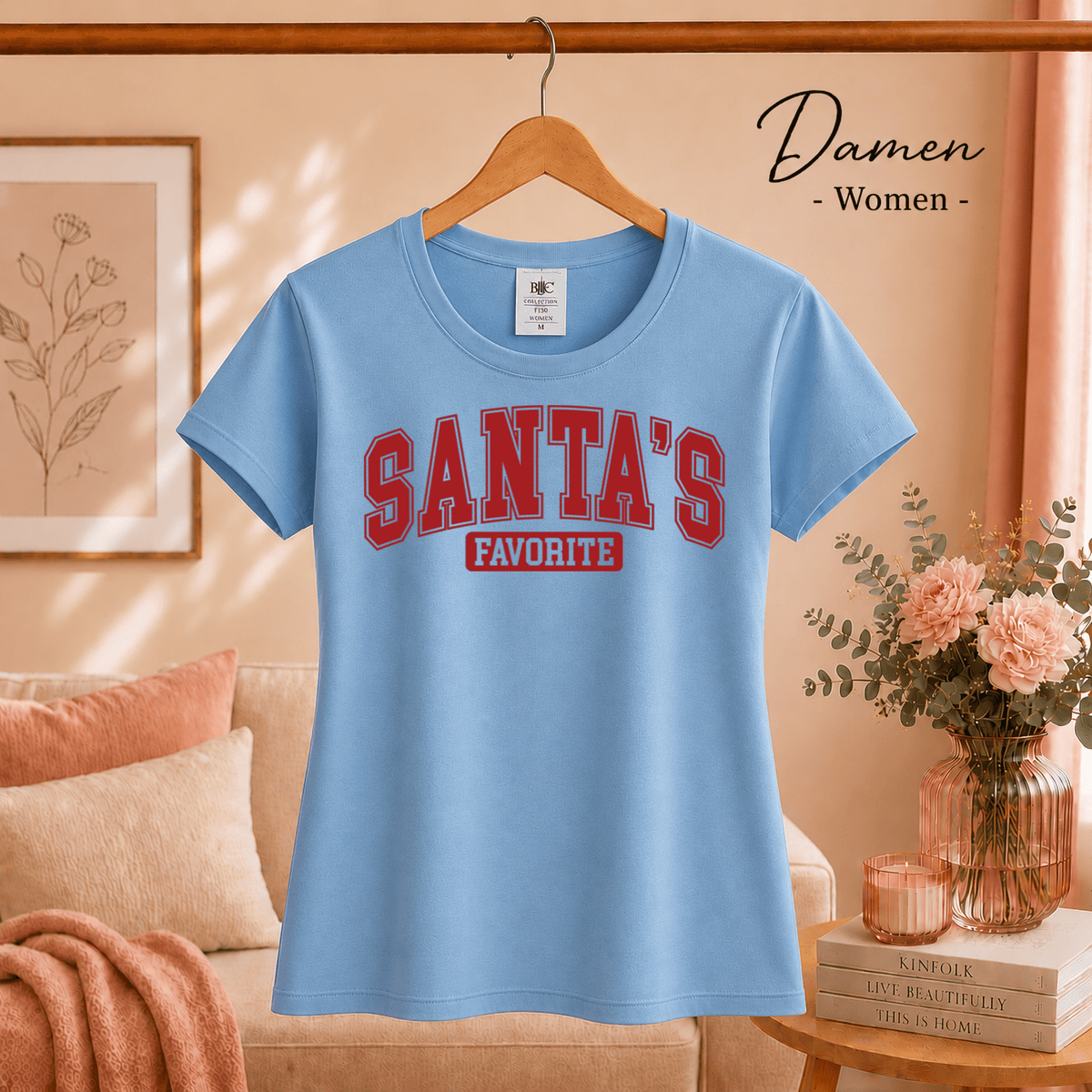 Santa's Favorite T-Shirt | Witziges Weihnachts-Statement im College-Look - StyleOne