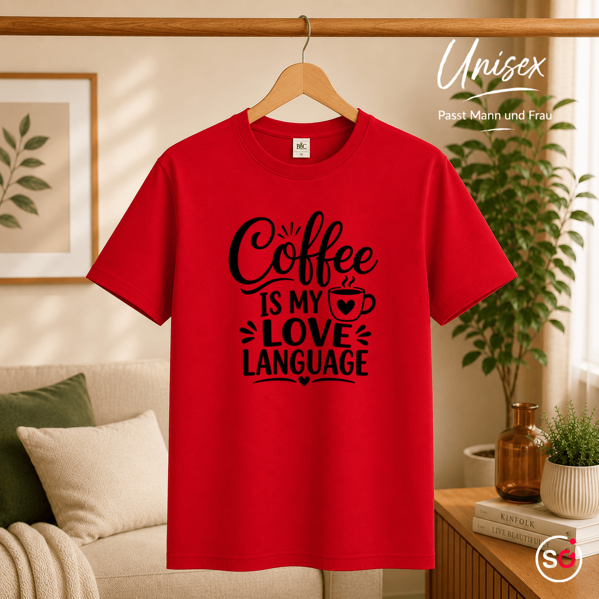 T-Shirt "Coffee is my Love Language" | Statement-Design für Kaffeeliebhaber - StyleOne