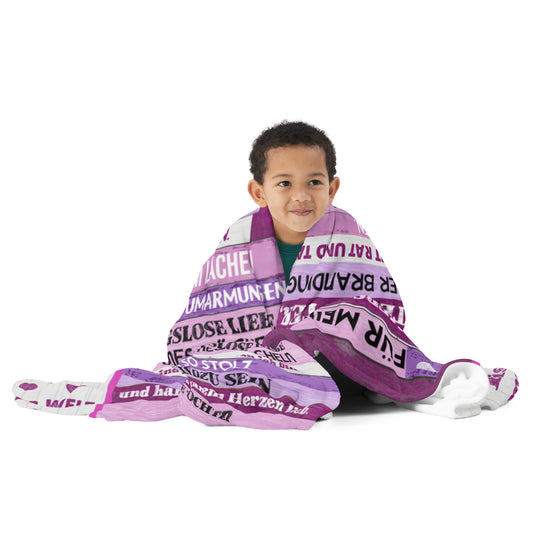 Für meine Mutter, von Herzen: Kuscheldecke von Tochter – Liebe in Fleece