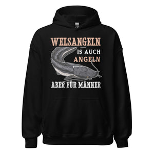 Cooler Hoodie mit dem Spruch "Welsangeln, viel cooler als angeln" - Jetzt entdecken!