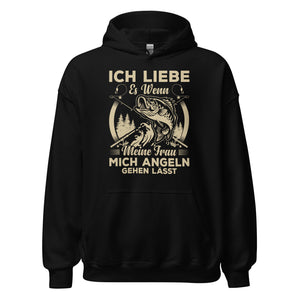 Lustiger Hoodie - "Frau lässt mich angeln" - Jetzt bestellen!