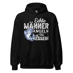 Stylischer Hoodie - "Echte Männer angeln Ihr Essen" - Jetzt entdecken!