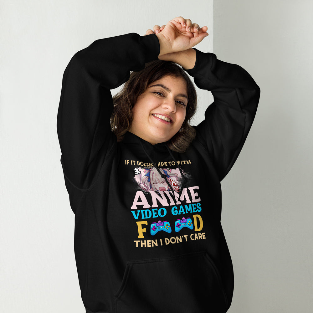 Anime, Videogames & Food! Hoodie | Stylischer Kapuzenpullover für Anime-Fans