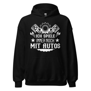 Ich spiele immer noch mit Autos! Hoodie | Stylischer Kapuzenpullover für Auto-Enthusiasten