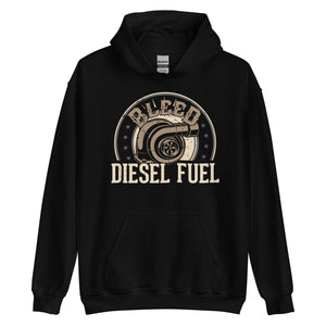 Cooler Hoodie "Bleed Diesel Fuel" für Benzinheads