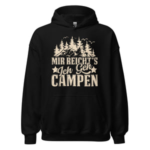 Mir reichts, ich geh Campen Hoodie | Outdoor-Kapuzenpullover für Abenteurer