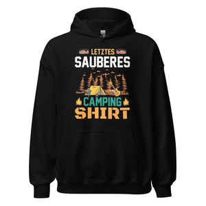 Letztes sauberes Camping Shirt Hoodie | Outdoor-Kapuzenpullover für Campingliebhaber