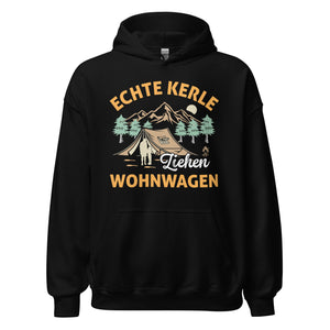 Echte Kerle Wohnwagen Hoodie | Camping-Kapuzenpullover für Abenteurer