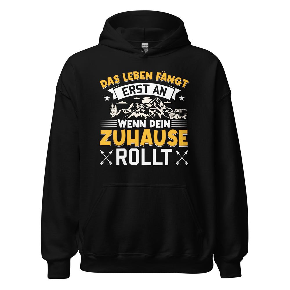 Das Leben fängt an Hoodie | Kapuzenpullover für Camper