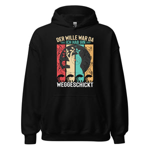 Wille weggeschickt Hoodie - Motivierender Kapuzenpullover für Durchhaltevermögen
