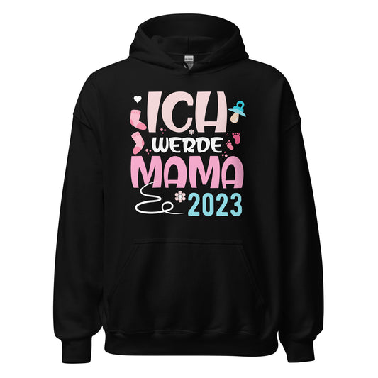 Ich werde Mama 2023 Hoodie | Schwangerschaft Kapuzenpullover