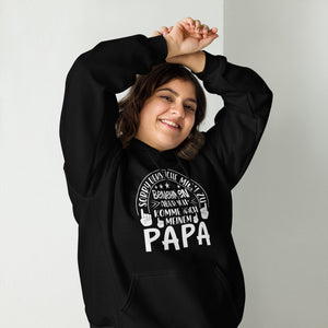 Nach Papa kommen Hoodie | Benehmen Kapuzenpullover